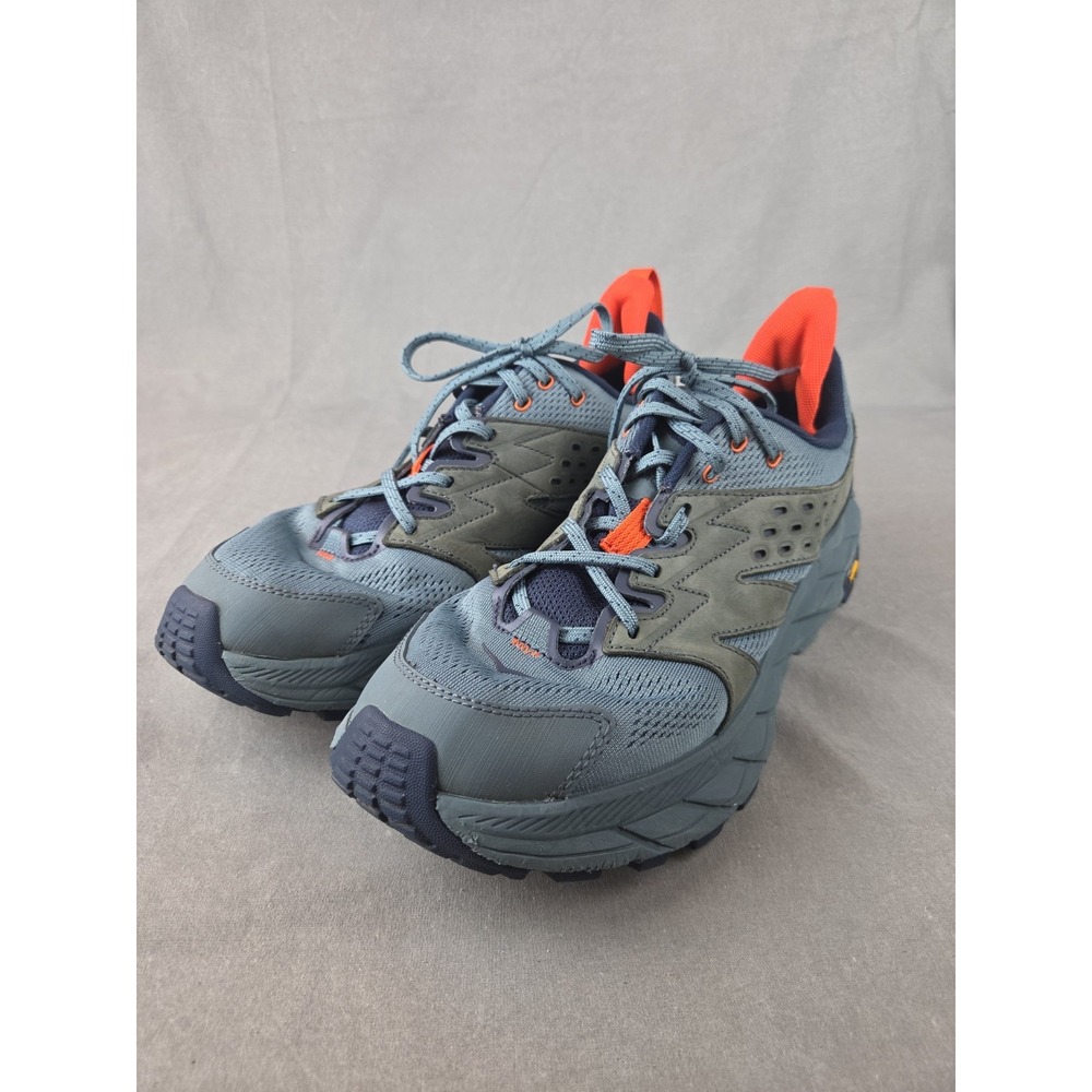 Hoka Anacapa Breeze Low Vibram Megagrip Trail Hiking Shoes Men's Size 10.5D Blue